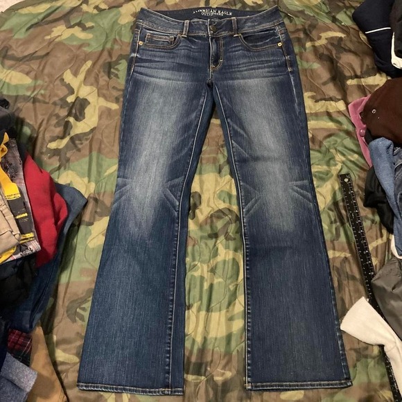 American eagle Kick Boot jeans low rise y2k Elena Gilbert size 29/31 - Picture 3 of 8